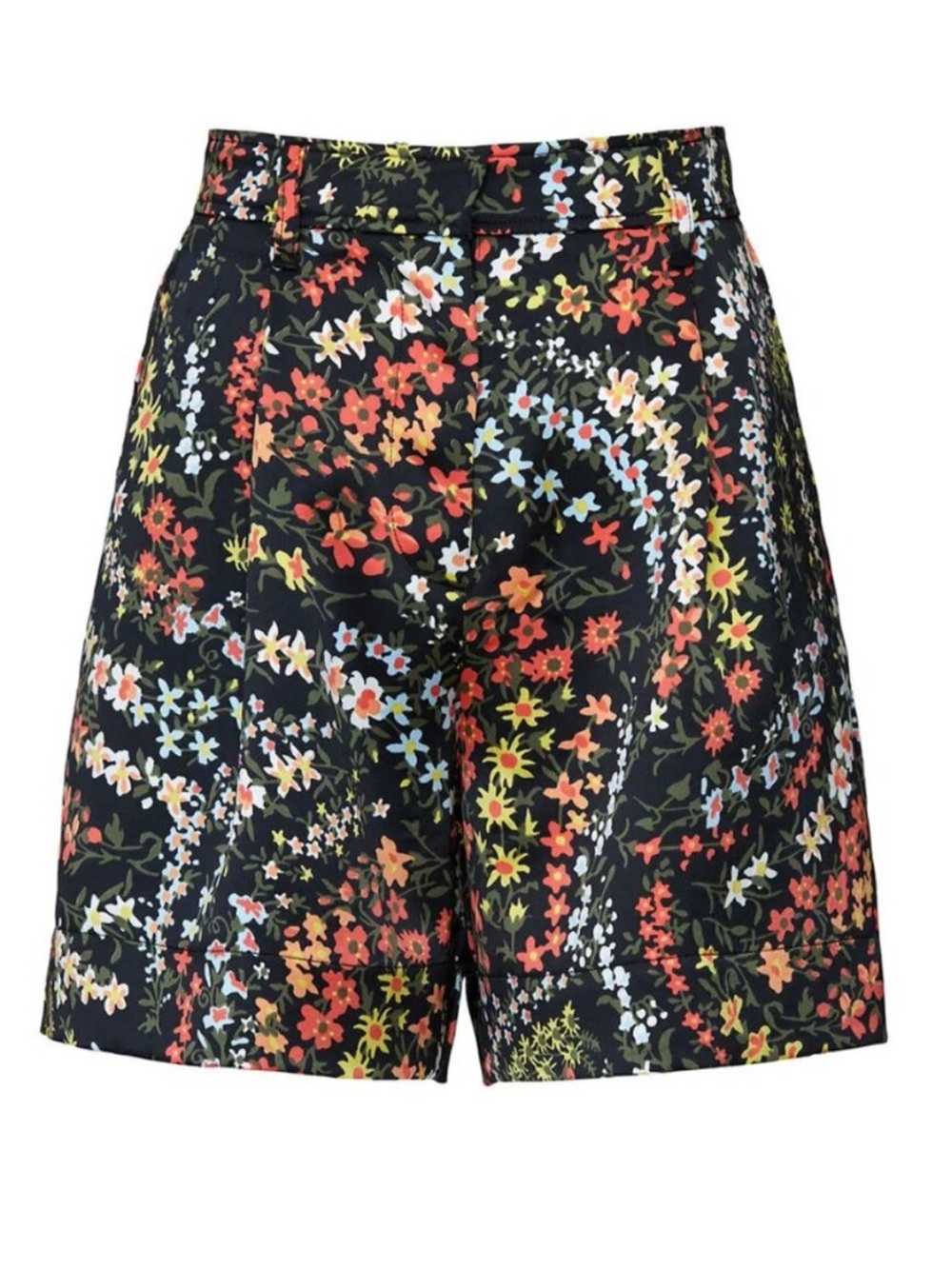 ATM Anthony Thomas Melillo Satin Floral-Print Shorts